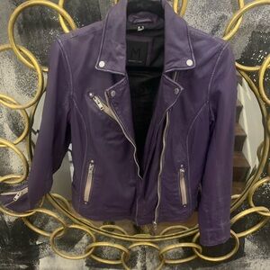 Purple Leather Jacket bought from Free People Online